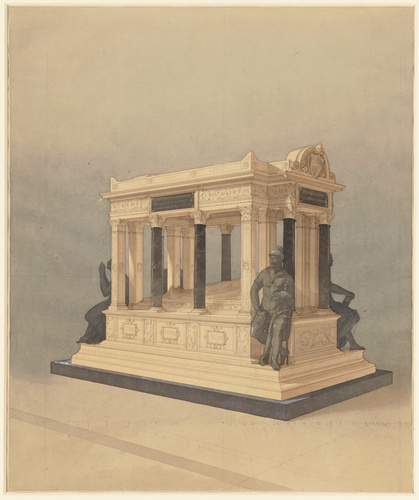 Louis Boitte - Tombeau du Général de Lamoricière dans la cathédrale de Nantes, é...