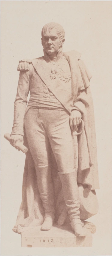 Edouard Baldus - "Ney", statue de Pierre Hébert, décor du palais du Louvre, Pari...