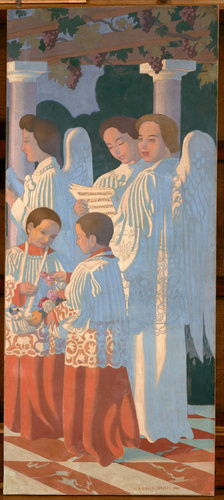 Maurice Denis - Décoration de la chapelle du collège Sainte-Croix du Vésinet : L...