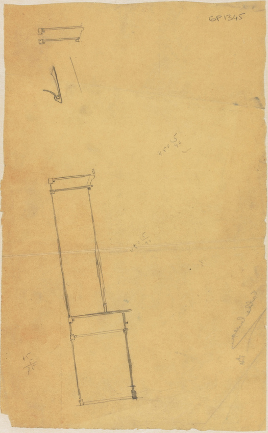 Hector Guimard - Relevés d'architecture ou de décoration divers