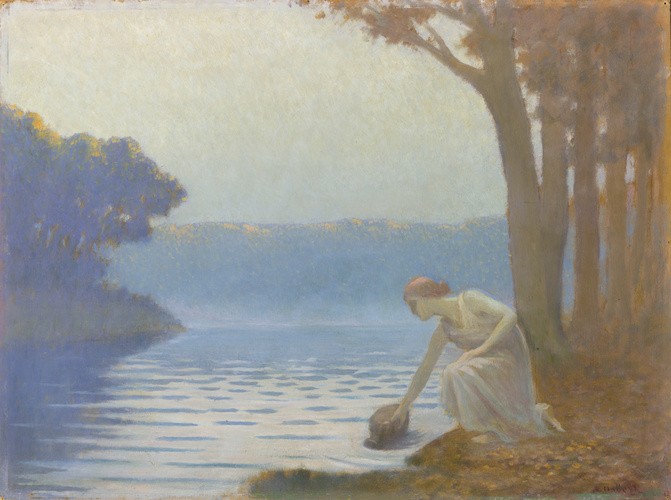 Alphonse Osbert - Jeune fille à la rivière