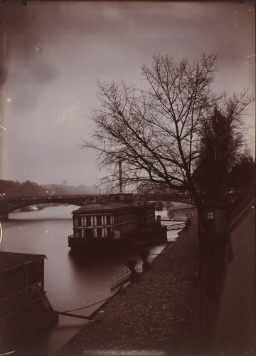 Gabriel Loppé - Paris : Quai de la Seine, "Les Bains"
