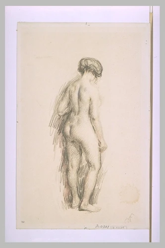 Abel Faivre - Femme nue debout, vue de dos