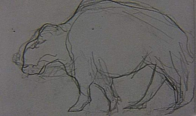François Pompon - Animal, de profil vers la gauche