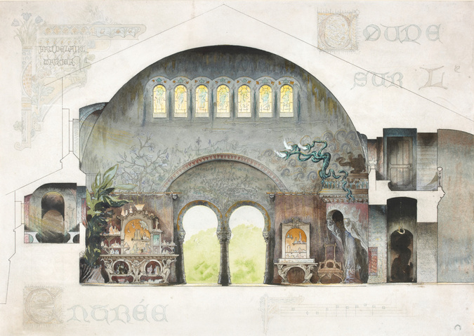 François Garas - Intérieurs d'artiste, coupe sur l'entrée