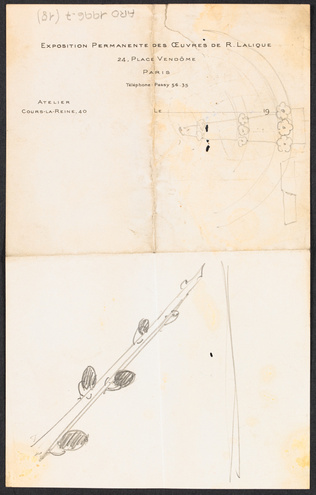 René Lalique - Grenouille et fleur