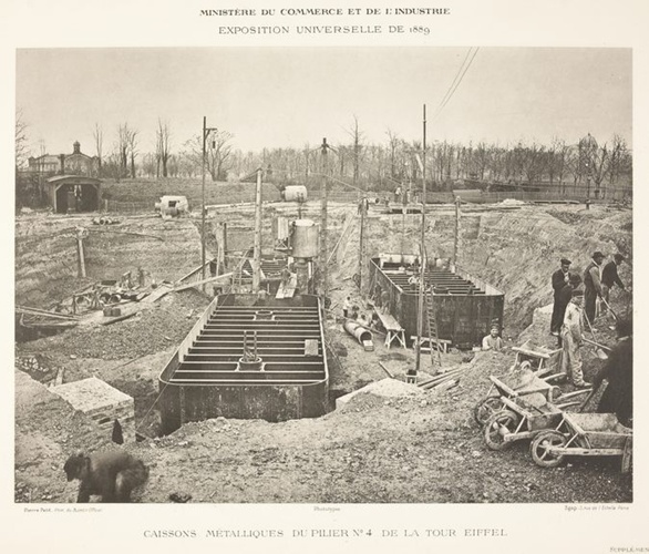 Pierre Lanith Petit - Caissons métalliques du pilier n°4 de la Tour Eiffel