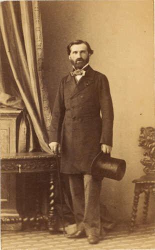 André Adolphe Eugène Disdéri - Giuseppe Verdi, compositeur italien né en 1814 mo...
