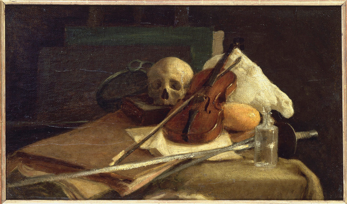 Charles Cuisin - Nature morte au violon