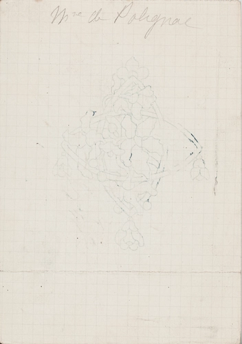 Pendentif à motif floral et végétal, pendeloque, chaîne - Enguerrand du Suau de la Croix