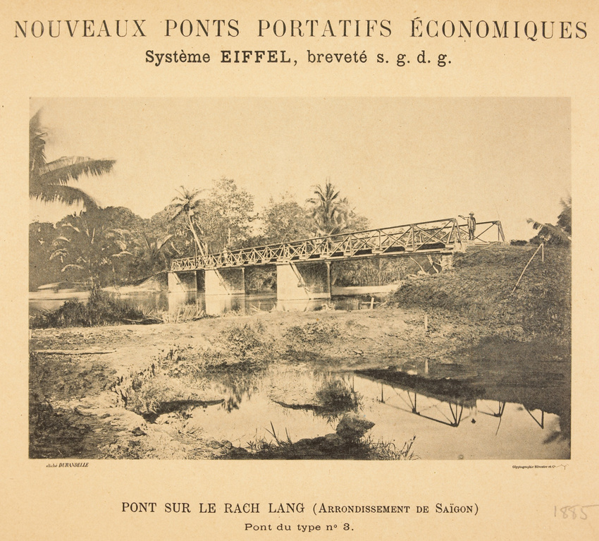 Louis-Emile Durandelle - Pont sur le Rach-Lang, arrondissement de Saïgon, nouvea...