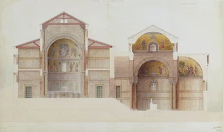 Albert Ballu - Algérie, ruines de Théveste (Tébessa), essai de restitution de la...
