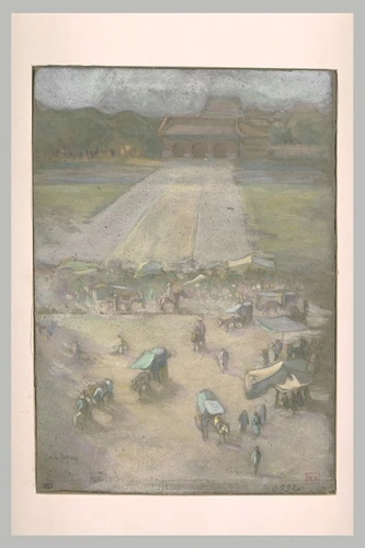 Joseph de La Nézière - Porte d'entrée du Palais Impérial à Pékin