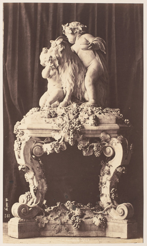 Charles Aubry - "Les Enfants à la chèvre", groupe sculpté de Jacques Sarazin
