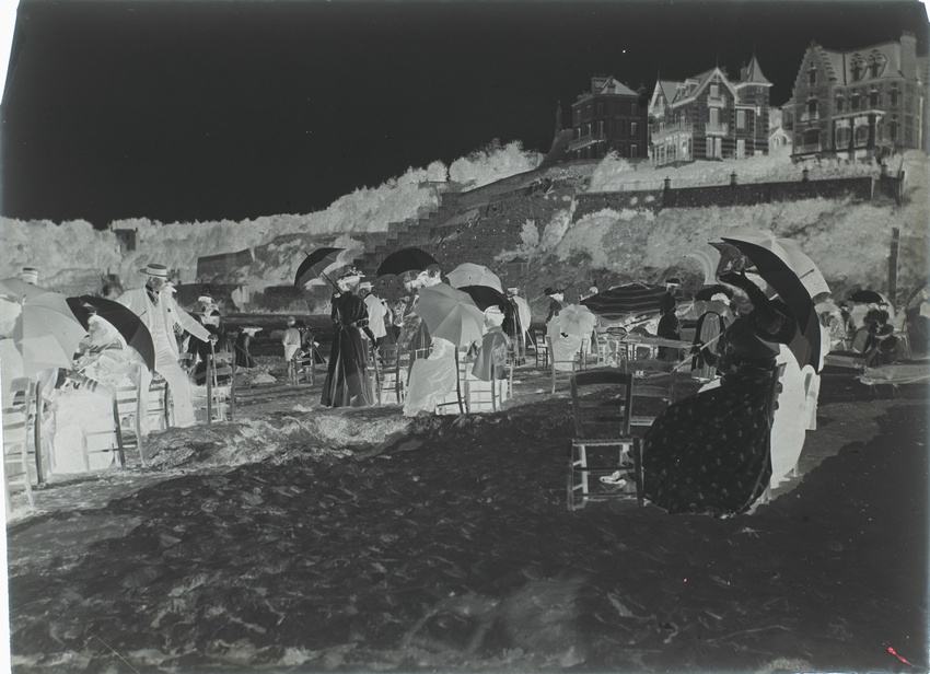 Henri Lemoine - Groupe sur la plage de Biarritz