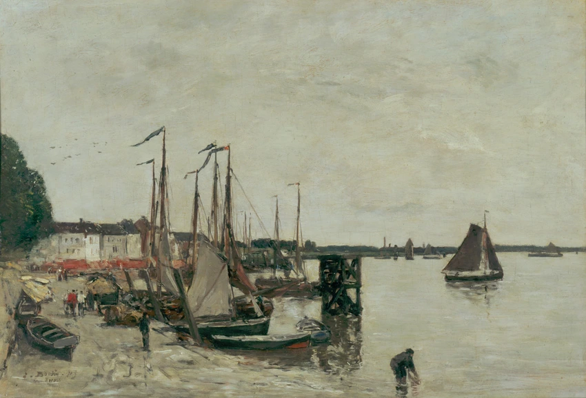 Port d'Anvers - Eugène Boudin