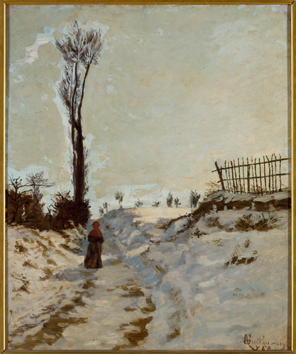 Armand Guillaumin - Chemin creux, effet de neige