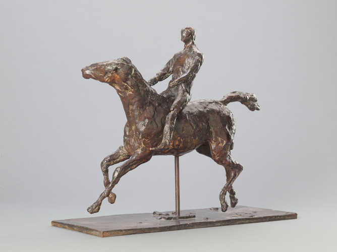 Edgar Degas - Cheval au galop tournant la tête à droite