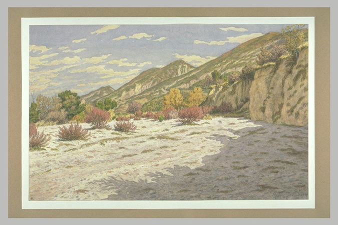 Henri Rivière - Le lit de la Sauve, aux environs de Nyons