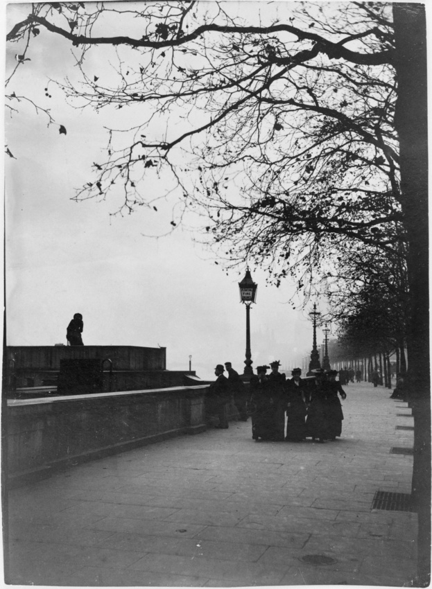 Gabriel Loppé - A Londres, au bord de la Tamise