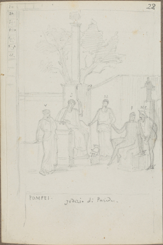 Louis Boitte - Naples, musée national, fresque provenant de Pompéi, le Jugement ...
