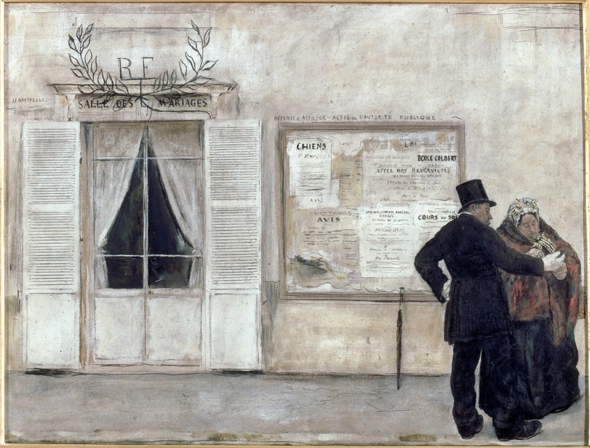 Les Invités attendant la noce - Jean-François Raffaëlli