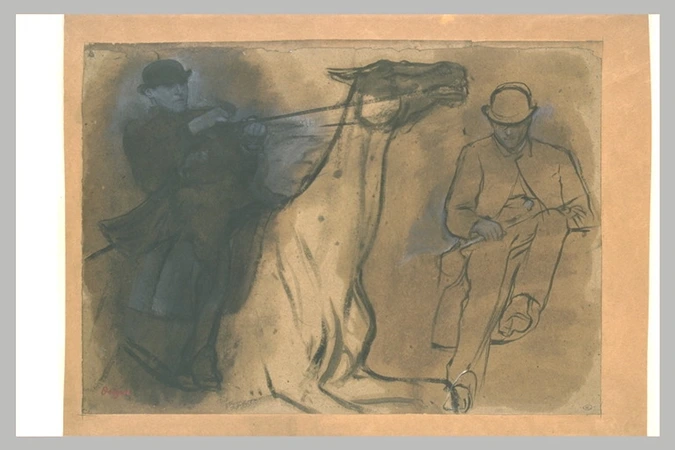 Edgar Degas - Deux études de cavaliers