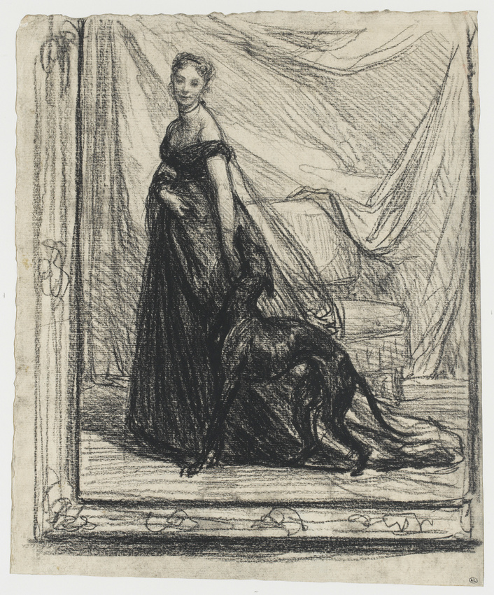 Henri Regnault - Portrait de femme : étude pour Madame Fouques-Duparc