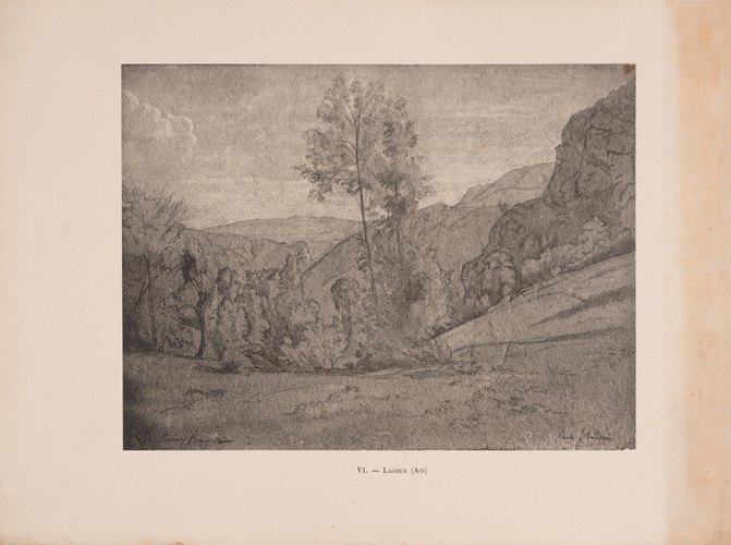 Paul Flandrin - Paysage à Lacoux dans l'Ain