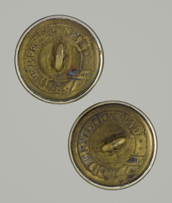 Anonyme - Bouton aux initiales de Gustave Eiffel