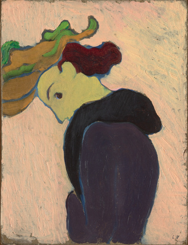 Edouard Vuillard - Femme de profil au chapeau vert