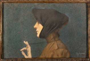 Lucien Lévy-Dhurmer - La Femme à la médaille
