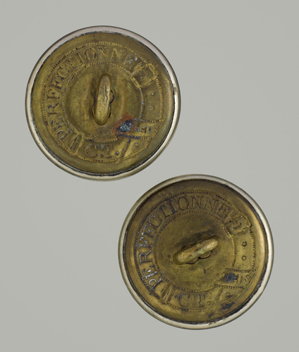 Anonyme - Bouton aux initiales de Gustave Eiffel