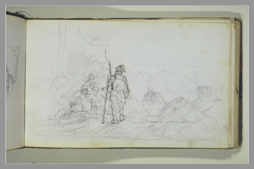 Soldats sur un champ de bataille - Adolphe Yvon | Musée d'Orsay
