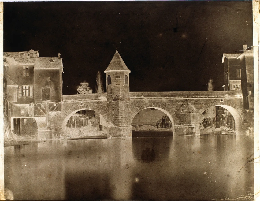 Bar-le-Duc : pont Notre-Dame sur l'Ornain, détruit en 1944 - Louis Adolphe Humbert de Molard