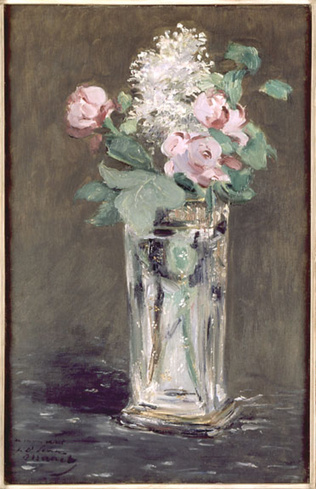 Fleurs dans un vase de cristal - Edouard Manet | Musée d'Orsay