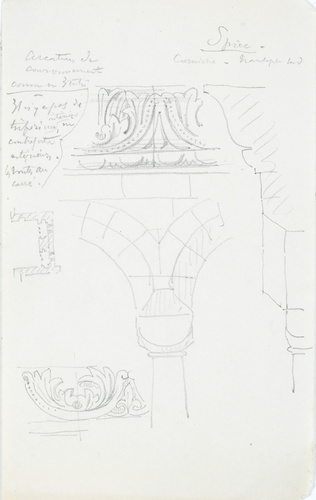 Victor Ruprich-Robert - Spire, corniche, transept sud
