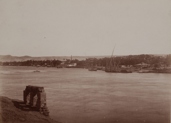 Anonyme - Rivière et village