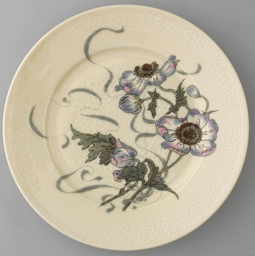 Félix Bracquemond - Assiette plate, service "Fleurs et rubans"