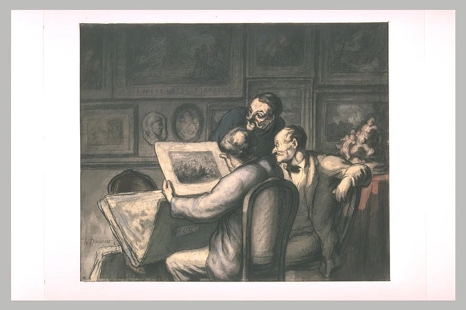 Honoré Daumier - Les amateurs d'estampes
