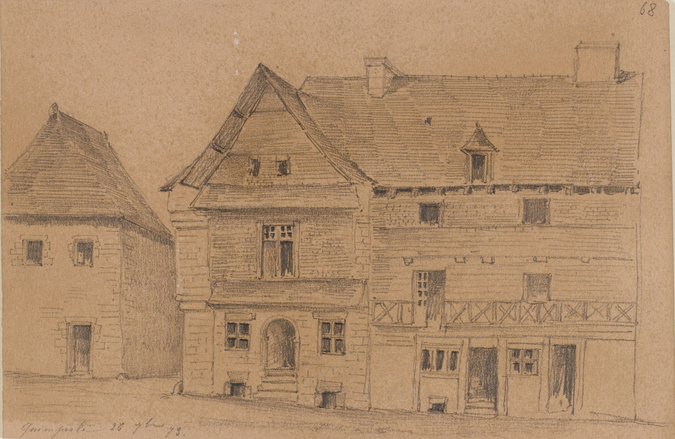 Louis Boitte - Quimperlé, vue de maison