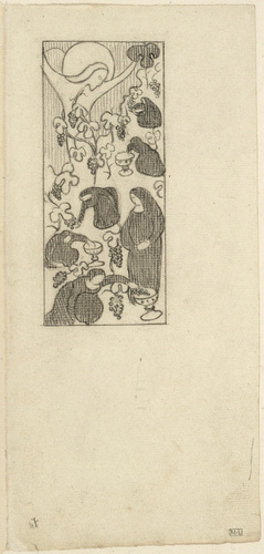 Maurice Denis - Dessin pour l'illustration de Sagesse de Verlaine : Christ en cr...