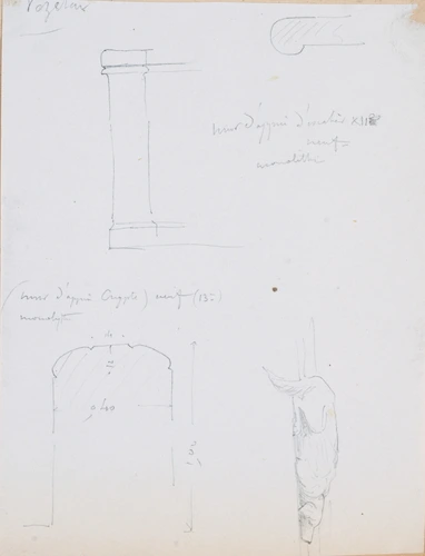 Victor Ruprich-Robert - Vézelay, mur d'appui d'escalier