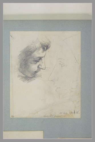 Charles Meissonier - Etudes de têtes