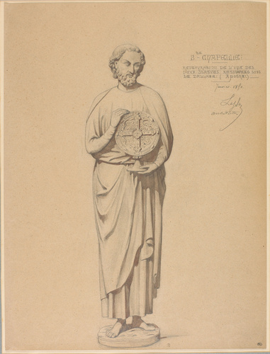 Jean-Baptiste Lassus - Restauration d'une statue d'apôtre de la Sainte-Chapelle