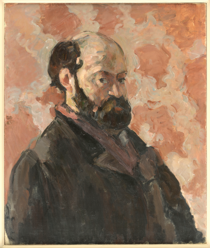 Paul Cézanne - Portrait de l'artiste au fond rose