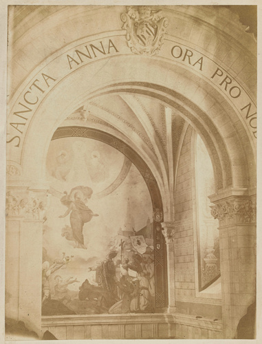 Anonyme - Morbihan, Sainte-Anne d'Auray, vue d'ensemble de la peinture murale su...