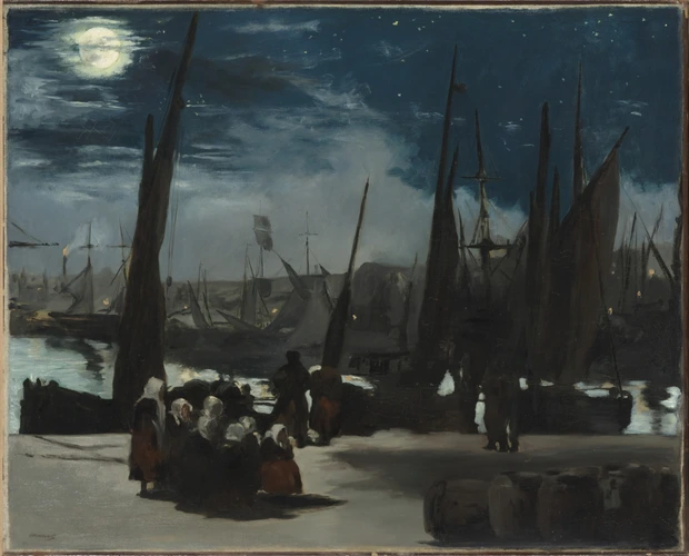 Edouard Manet - Clair de lune sur le port de Boulogne