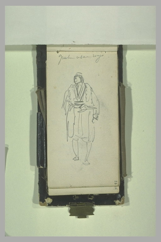 Alphonse de Neuville - Homme en costume oriental