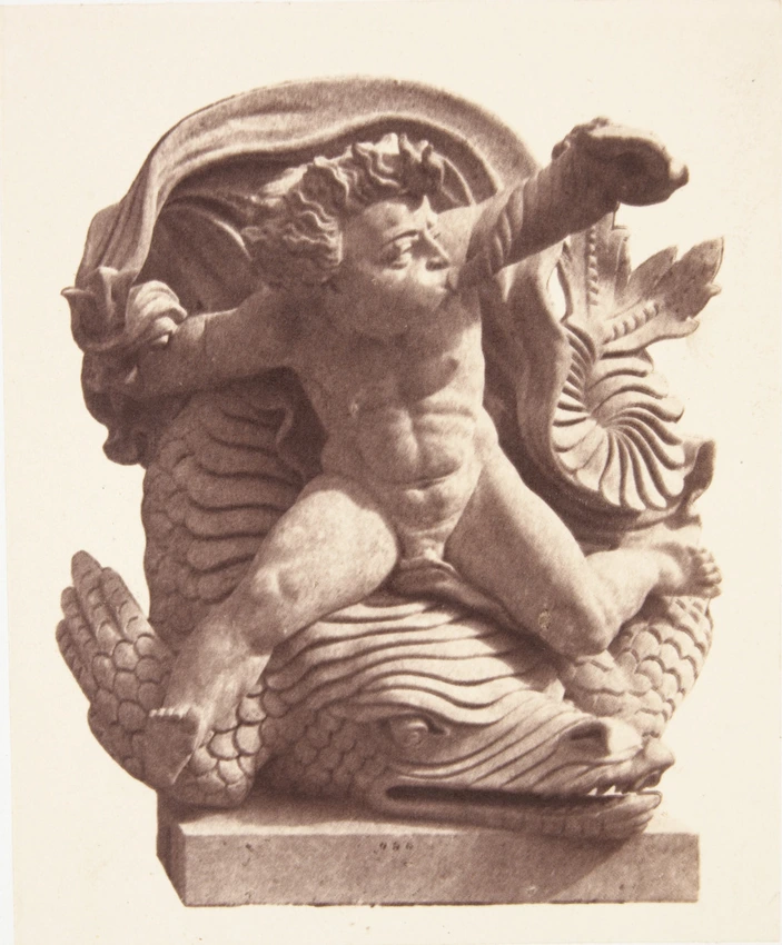 Edouard Baldus - "La Mer", sculpture d'Ernest Christophe, décor du palais du Lou...